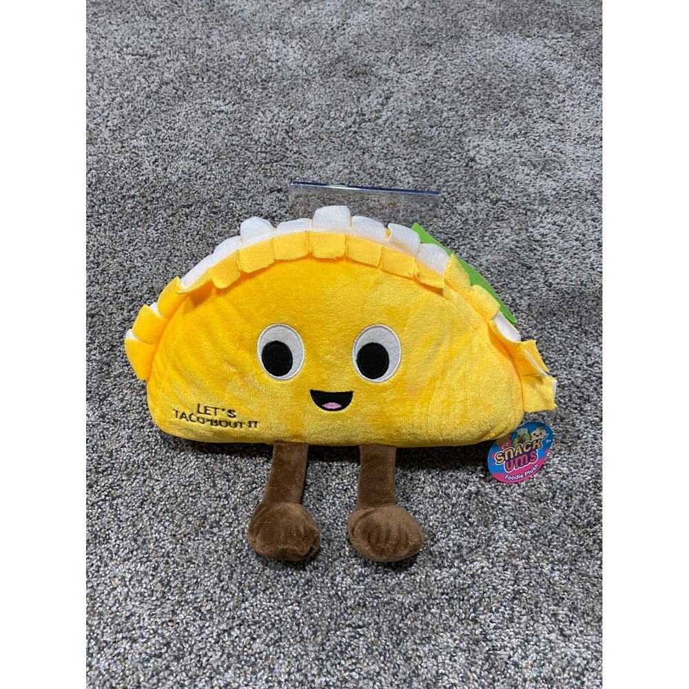 Snack Ums Foodie Plush Unisex OS Yellow New Taco Lets Taco Bout It Stuffed Toy
